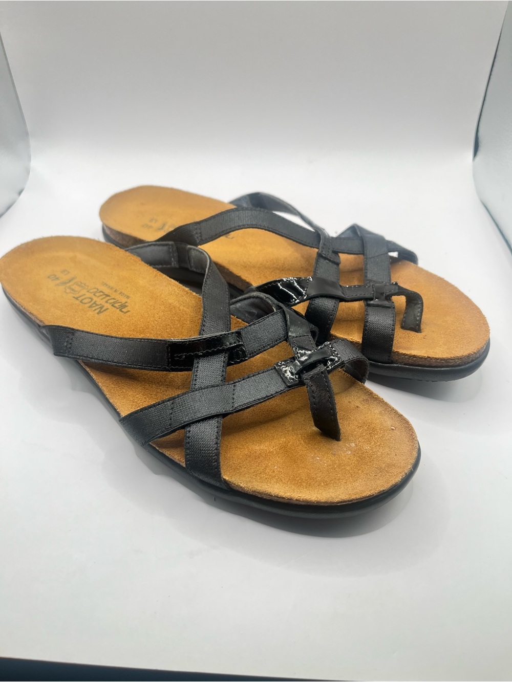 NAOT Women's EU 40 US 9 Black Strappy Sandals